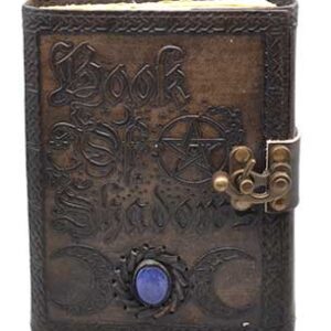 Book of Shadows aged looking paper leather w/ latch