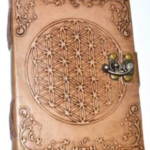 5" x 7" Flower of Life Embossed leather w/ latch