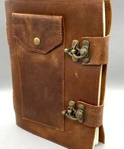 Soft leather w/ Double latch