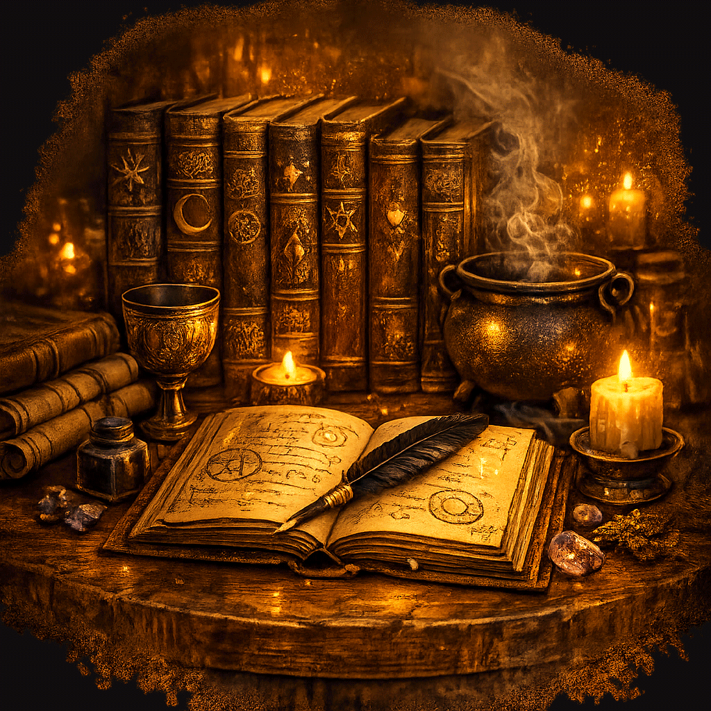 Custom Handmade Book of Shadows — Flip‑Through of a One‑of‑a‑Kind Witch’s Grimoire