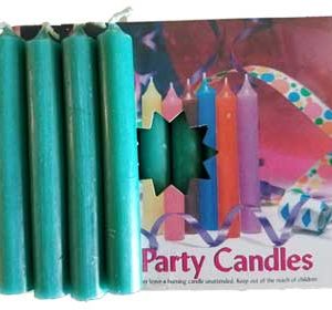 1/2"Dark Green Chime Candle 20 pack