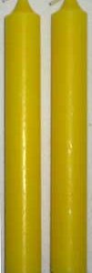1/2" Yellow Chime Candle 20 pack