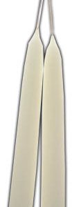 7" White taper pair