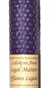 4 1/4" Legal Matters Lailokens Awen candle