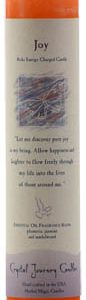 Joy Reiki Charged pillar candle
