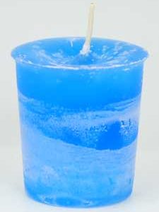 Ascended Masters & Guides Herbal votive - light blue
