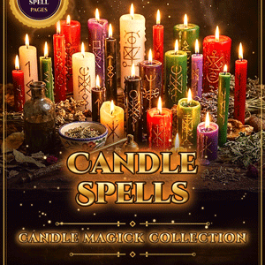 Candle Spells Bundle, 19 Printable Book of Shadows Pages, Candle Magick, Candle Color Meanings, Money Candle, Love Candle, Candle Dressing